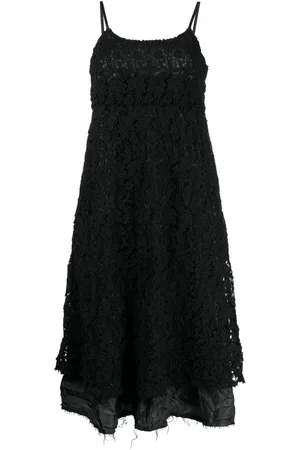 Comme des Garçons Lace layered sleeveless midi dress