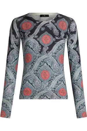 Etro Paisley-print silk sweater