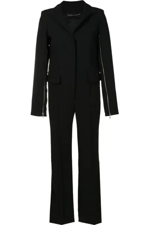 Gloria Coelho Shawl-collar crepe jumpsuit