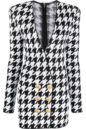 Balmain Houndstooth-print dress