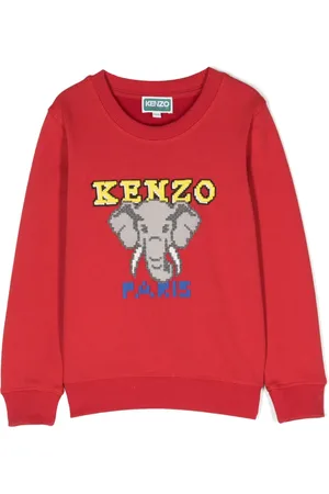 Kenzo Logo-embroidered crew-neck sweatshirt