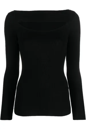 P.A.R.O.S.H. Cut-out ribbed wool jumper