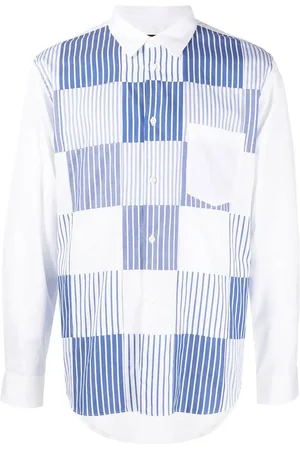 Comme des Garçons Vertical-striped longsleeved shirt