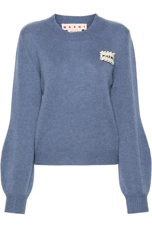 Marni Logo-patch cashmere jumper