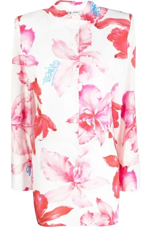 The Attico Margot floral-print minidress