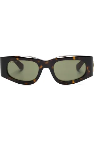 Gucci Rectangular-frame sunglasses