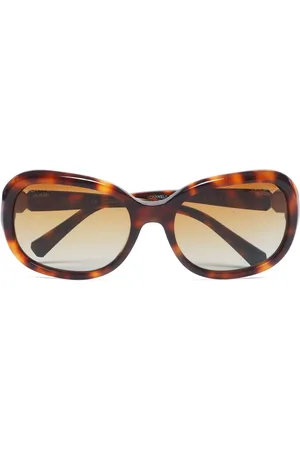CHANEL 2000s CC square-frame sunglasses