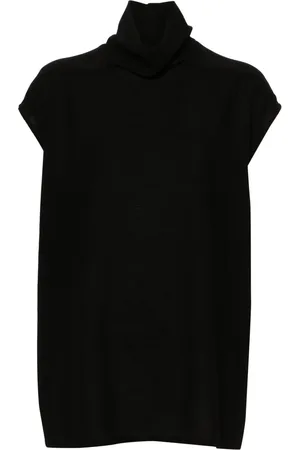 Rick Owens Roll-neck crepe top