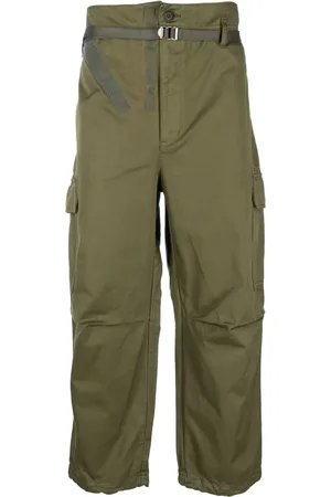 Comme des Garçons Belted tapered-leg cargo trousers