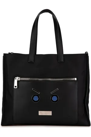 Fendi 2000-2010 Large Nylon Fendi Faces Tote satchel