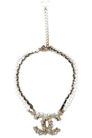 CHANEL 2023 CC rhinestone choker