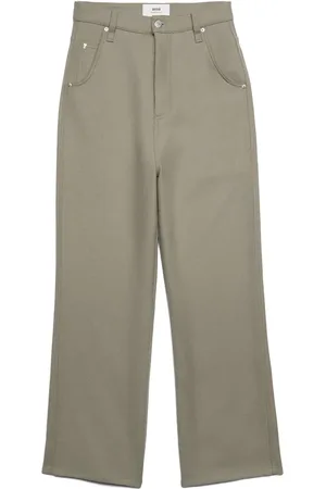 Ami Virgin-wool straight-leg trousers