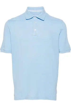 FEDELI Short-sleeve piqué polo shirt