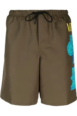 VERSACE Colonna-print swim shorts