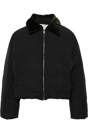 Nanushka Faux fur-collar puffer jacket