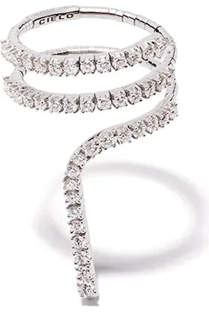 Mattia Cielo 18kt white gold diamond Rugiada ring
