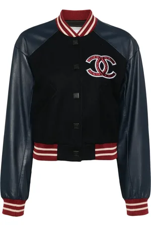 CHANEL 2004 Spring Letterman bomber jacket