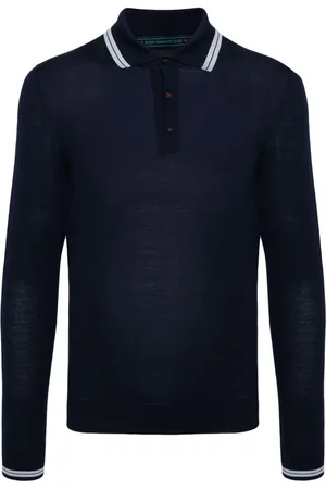 Kiton Knitted wool polo shirt
