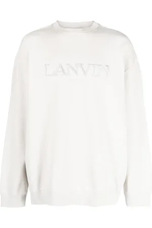 Lanvin Logo-embroidered cotton sweatshirt