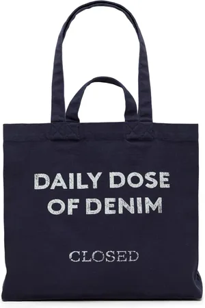 Closed Slogan-print tote bag