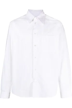 Maison Margiela Pinstriped cotton shirt
