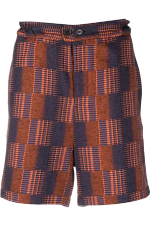 HENRIK VIBSKOV Check knee-length shorts