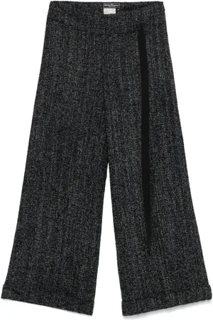 Salvatore Ferragamo 2000s bouclé-design trousers