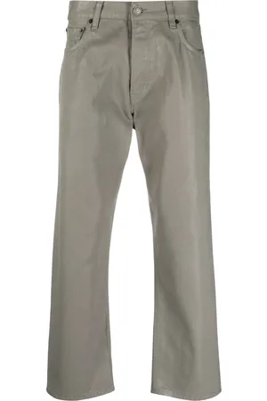 haikure Straight-leg cotton trousers