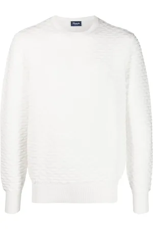 DRUMOHR Diamond-pattern cotton jumper