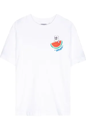 Chocoolate Summer crew-neck cotton T-shirt