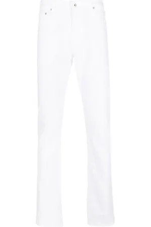 AG Jeans Logo-patch straight-leg jeans