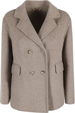 SEVENTY BY SERGIO TEGON Notched-lapels peacoat