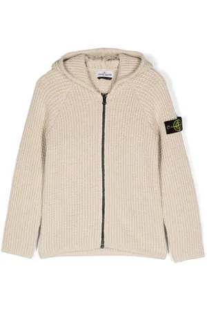 Stone Island Compass-badge hooded cardigan