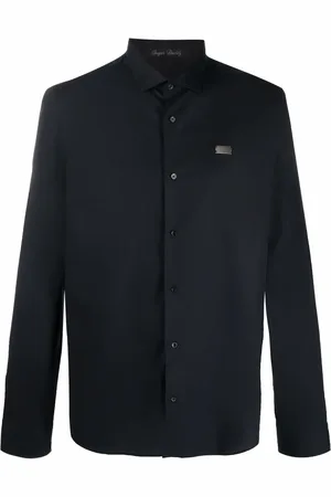 Philipp Plein Logo-patch long-sleeve shirt