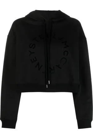 Stella McCartney Logo-print cropped cotton sweatshirt