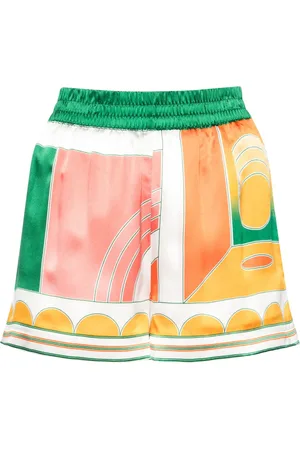 Casablanca Summer Court silk shorts