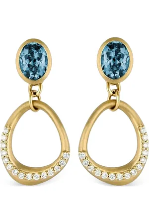 Lark & Berry 14kt yellow Dune diamond drop earrings