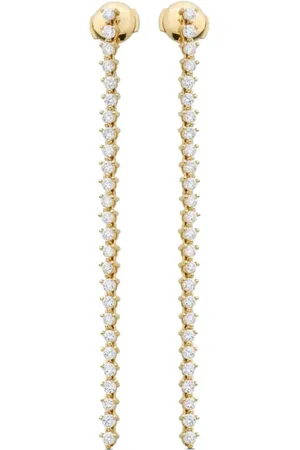 Lark & Berry 14kt yellow Modernist diamond drop earrings