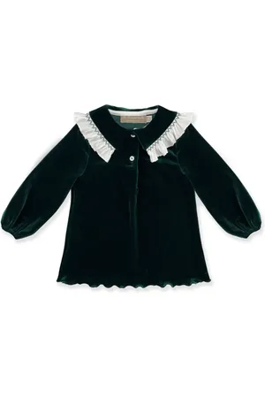 LA STUPENDERIA Velour polo top