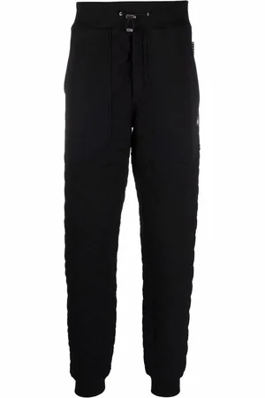 Philipp Plein Logo-patch quilted track pants