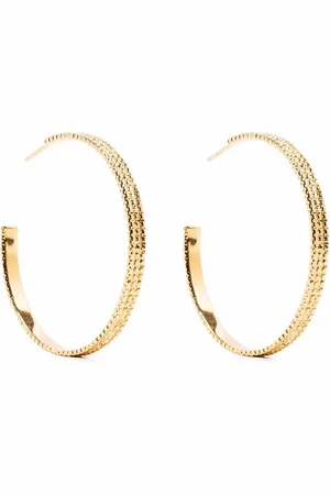WOUTERS & HENDRIX Chain-texture hoop earrings