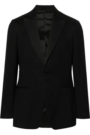 LARDINI Single-breasted wool-blend blazer