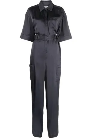 KRIZIA Short-sleeve straight-leg jumpsuit