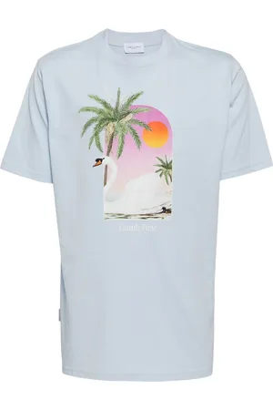 Family First Swan-print cotton T-shirt