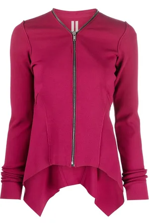 Rick Owens Handkerchief-hem zip-up jacket
