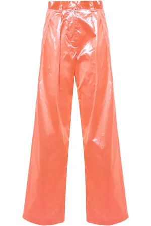 FORTE FORTE Metallic straight trousers