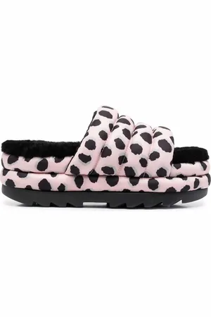 UGG Puft cheetah-print slides