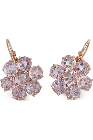 Irene Neuwirth 18K rose gold Classic Floret rose of France earrings
