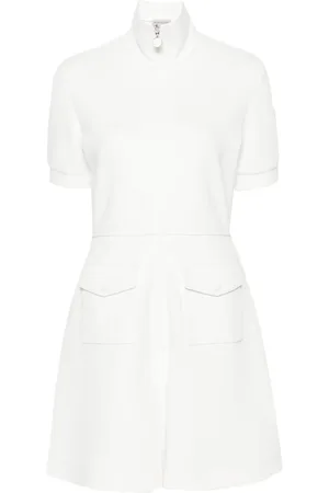 Moncler Logo-patch piqué mini dress