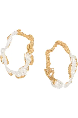Lee Dzovag hammered hoop earrings